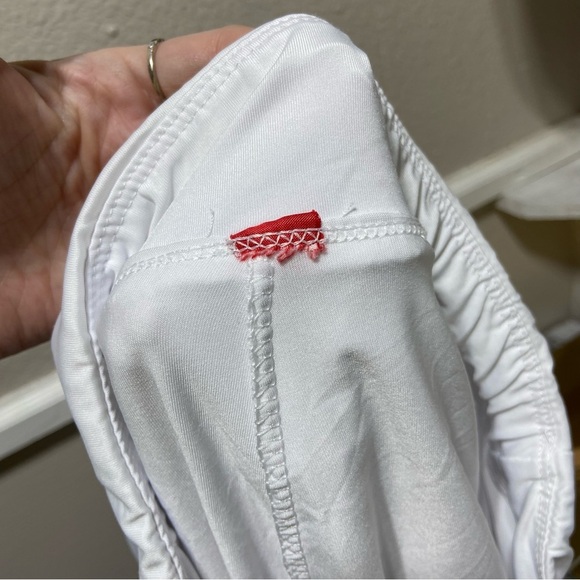 XIDIDA White Mini Skort Skirt Size Medium Pleated Athletic Tennis Golf - Picture 9 of 9